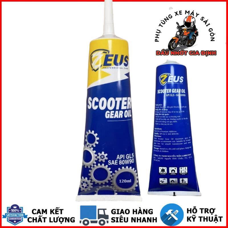 Nhớt hộp số - nhớt láp ZEUS Scooter Gear Oil 80W90 120ML