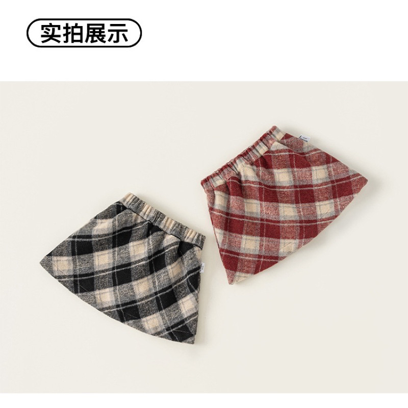 CHÂN VÁY DẠ KẺ CARO MBANG