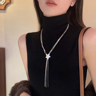 Vòng cổ nữ ngôi Sao đính đá lấp lánh Bling Bling đẹp sang chảnh dây chuyền thời trang Hàn Quốc OK