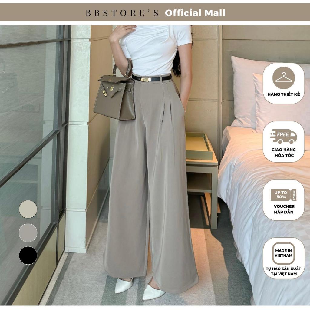 BBSTORE’S Quần Suông Công Sở Form Dài Ống Rộng Thanh Lịch - Q2719