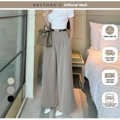  BBSTORE’S Quần Suông Công Sở Form Dài Ống Rộng Thanh Lịch - Q2719 
