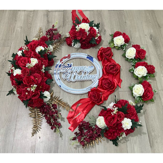 Hoa Giả Trang Trí Xe Cưới