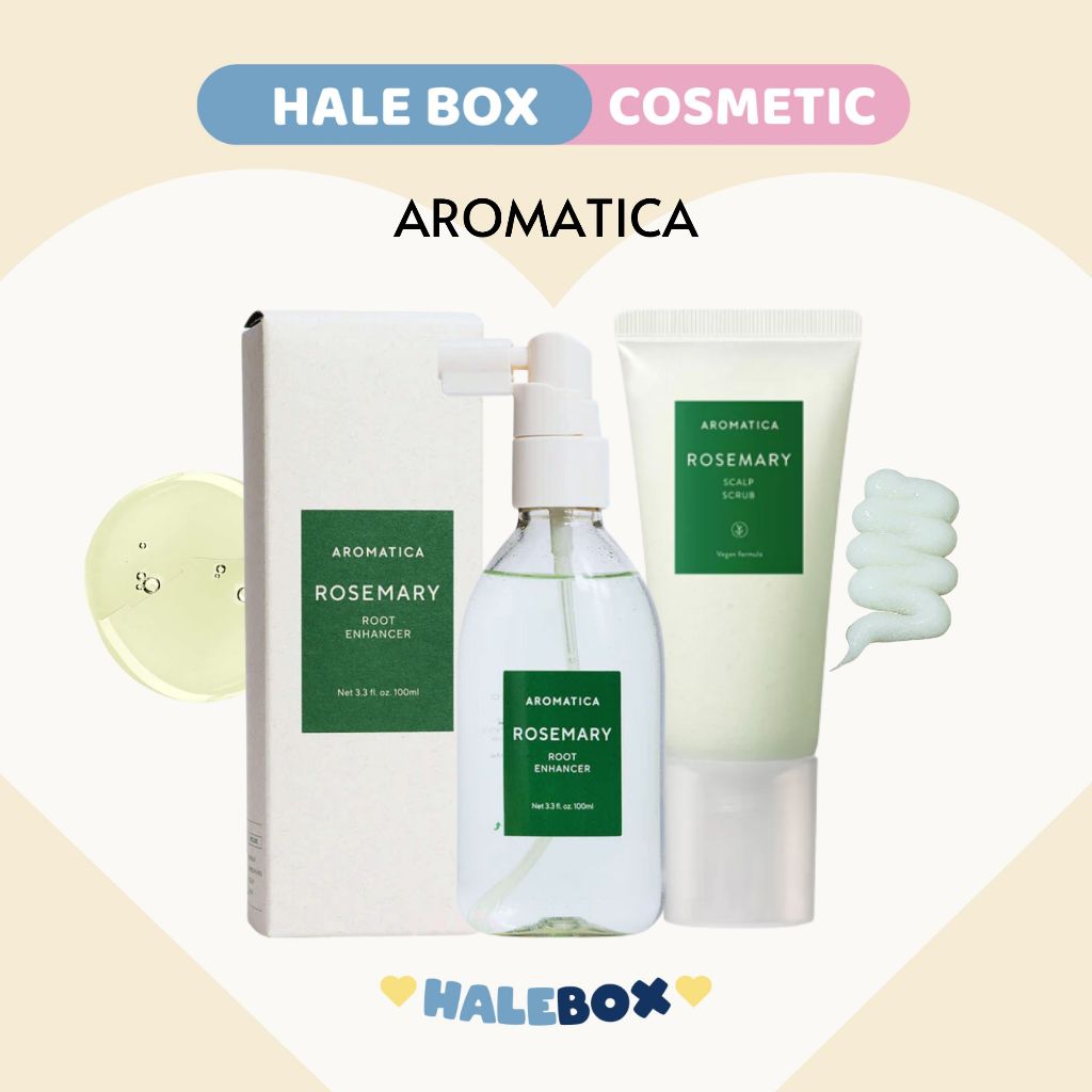 Aromatica Tẩy Da Chết Da Đầu / Xịt Dưỡng Tóc Aromatica Aromatica Rosemary Scalp Scrub 165g/100ml
