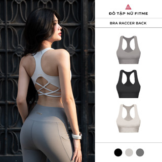 Áo bra tập gym yoga nữ Fitme Flow dây đan chéo, hỗ trợ nâng đỡ chống xệ, kiểu dáng Racer Back mã BRRB