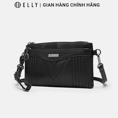 [TẶNG VÍ 599K 25/8] Clutch nữ ELLY EC71 ví cầm tay da thật cao cấp đeo chéo dự tiệc công sở sang trọng