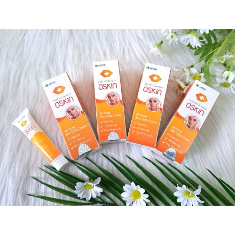 TPBVSK KEM NGỪA MỤN OSKIN Xuất xứ: Việt Nam Quy cách đóng gói: Lọ x 15g