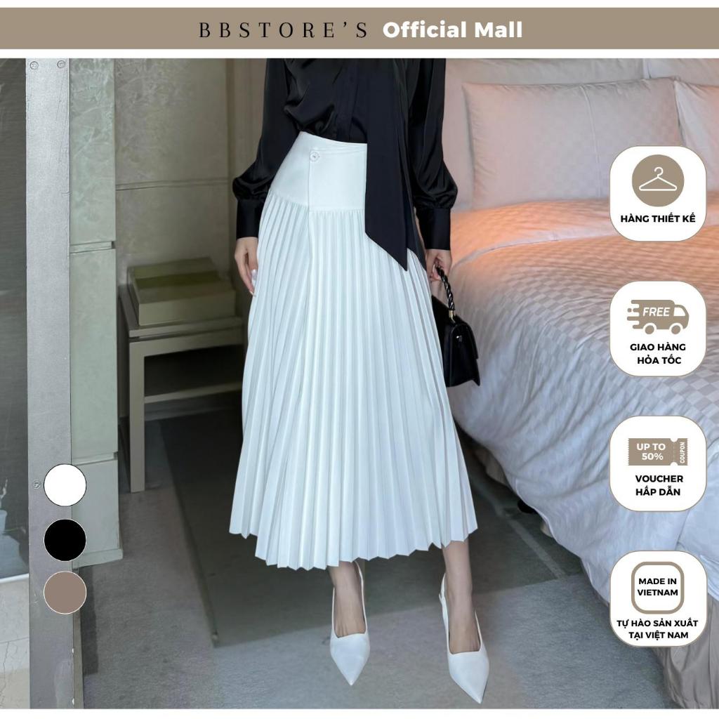 BBSTORE’S Chân Váy Dài Xếp Ly Lưng Bảng To Thanh Lịch - V3556