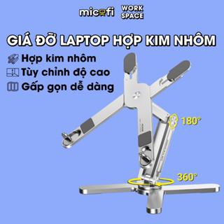 Giá Đỡ Laptop Mchose x Micofi, Đế Tản Nhiệt Laptop, Kê Kệ Giá Arm Để Nâng Đỡ Treo Máy Tính Bảng Ipad Nhôm Xoay 360 Độ