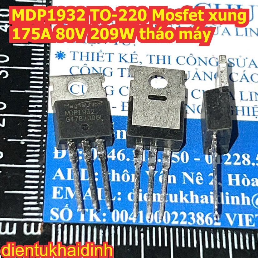 5 con MDP1932 TO-220 Mosfet xung 175A 80V 209W tháo máy kde0056