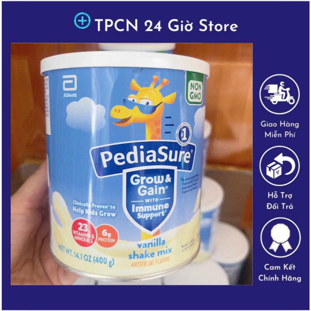 Combo 2 hộp Sữa Pedia Sure Mỹ Hỗ trợ tăng chiều cao của trẻ (400g)