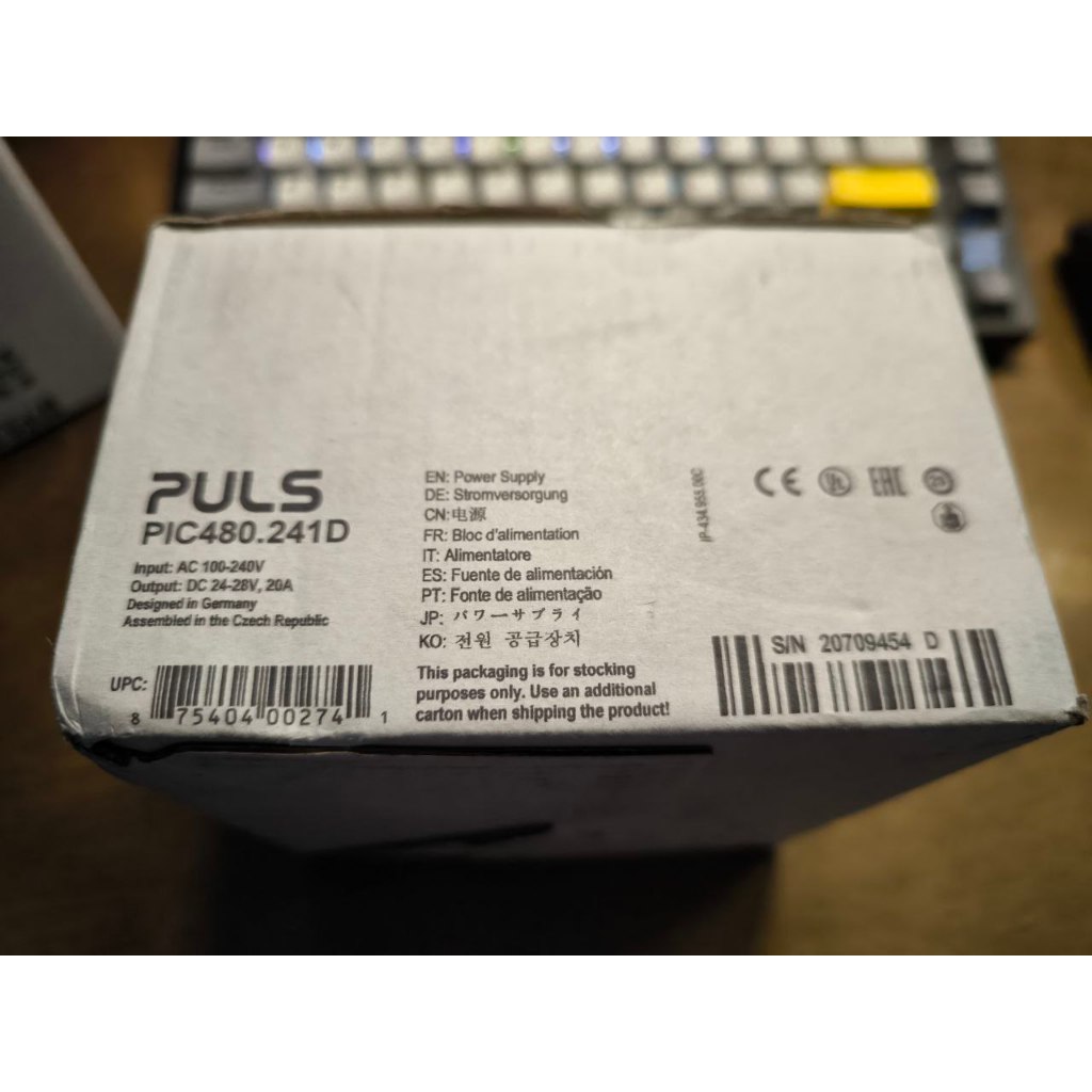 Nguồn tổ ong DIN Rail PULS PIC480.241D – 24VDC 480W