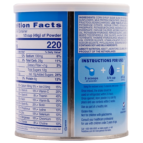 combo 5 hộp Sữa Pedia Sure Mỹ Kích thích phát triển chiều cao ở trẻ (400g)