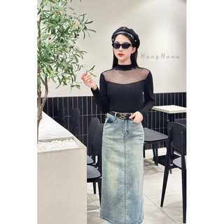 Áo nhiệt 83203 Chất Thun Pha Ren Co Dãn 4 Chiều
