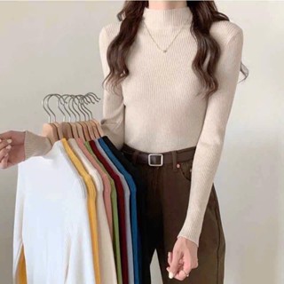 Áo len cổ thấp co dãn ôm sát cổ 3 phân giữ nhiệt trẻ trung nhiều màu sắc