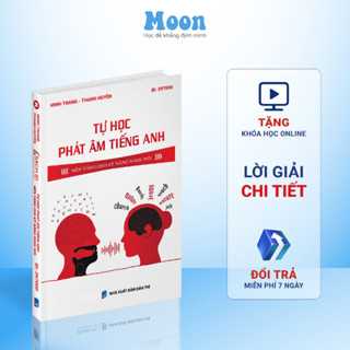 Sách tiếng anh, Tự học phát âm tiếng anh moonbook cô Minh Trang.