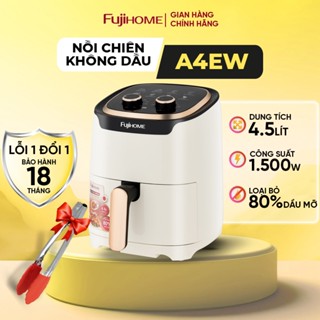 Nồi chiên không dầu 5L Fujihome Nhập khẩu tự ngắt, Nồi chiên ko dầu cơ tự ngắt 5 lít chống dính cao cấp