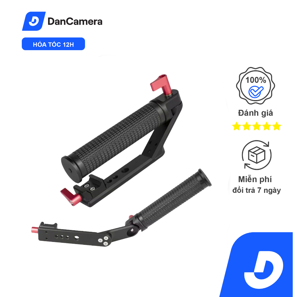 Tay Cầm Nhôm Andoer Với Đầu Nối 1 / 4 3 / 8 Thay Thế Giao Diện Cho DJI Ronin S 2 / Ronin SC 2
