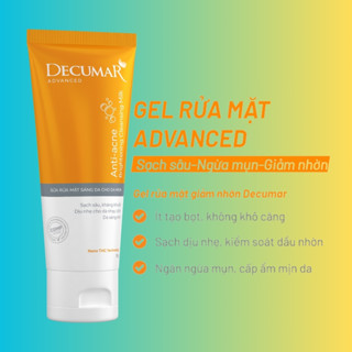 Sữa rửa mặt dạng Gel Decumar Advanced (50gr-100gr) độ PH 5,5 phù hợp mọi loại da giúp sáng da, thông thoáng ngừa mụn
