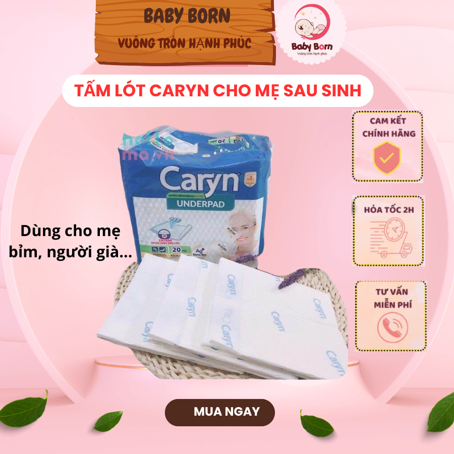 [BÁN LẺ MIẾNG] Tấm đệm lót sản dịch cho mẹ sau sinh Caryn/ tấm đệm lót của người già/thay tã cho bé 1 miếng