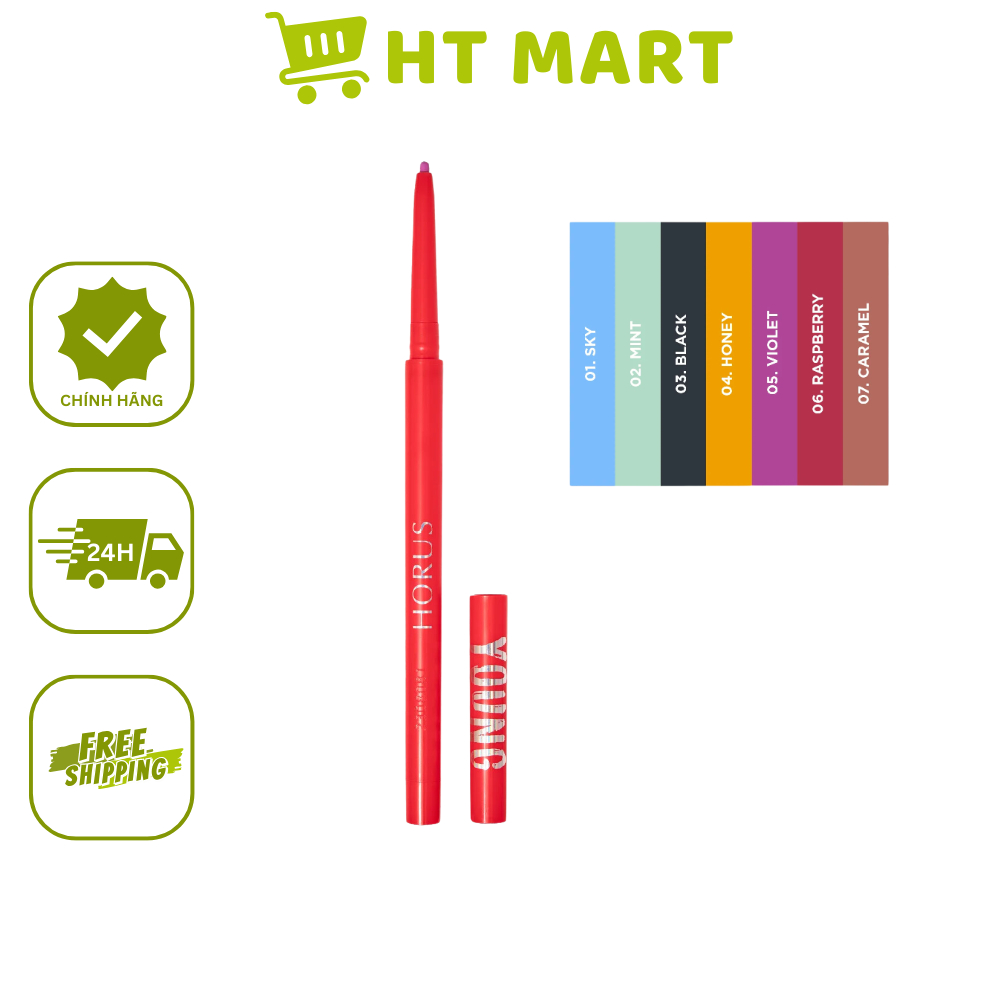 Bút kẻ mắt siêu mảnh Horus 4everyoung Colorful Gel Eyeliner 0.1g - bút kẻ mắt dạng sáp nhiều màu