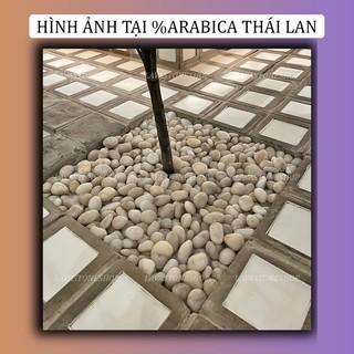 (Bao 25KG) Sỏi trắng bóng nhập khẩu - Sỏi trang trí sân vườn cao cấp, sỏi nhập khảu, sỏi bóng