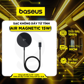 Đế sạc không dây Baseus Simple Mini4 Air Qi2 Magnetic Stand 15W (Dùng Cho iPhone 12 13 14 15 Series Airpods 3 Android)
