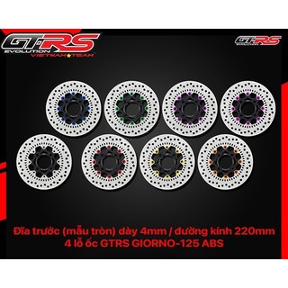 [Chính hãng] Đĩa trước (mẫu tròn) GTRS STYLO160abs GIORNO125abs CLICK160abs VARIO160abs WAVE-125I(2026)