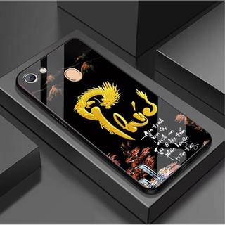 Ốp Lưng OPPO F5, F5 YOUTH, F7 Mặt kính cao cấp, sáng đẹp, Chữ thư pháp
