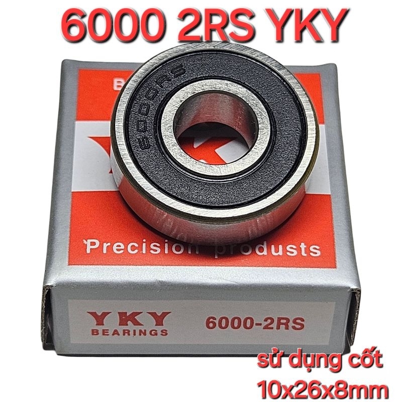 vòng bi 6000 2RS YKY ( 10x26x8mm)