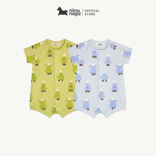  NinuNapz - Áo liền quần ngắn tay cao cấp cho bé từ 9M-18M - Vải sợi tre pha cotton siêu mềm mịn êm ái 