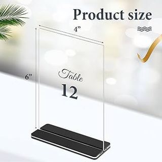 [XUẤT KÈM VAT] Standee Menu Mica A4 Menu để bàn A5 Đế lùa 2 mặt