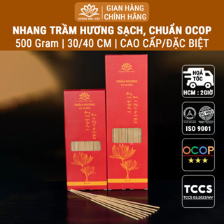 Nhang trầm hương cao cấp sạch [500gr & 1kg] chuẩn sản phẩm OCOP, ISO 9001 - Xưởng Mộc Việt