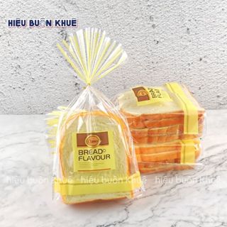 100 Túi Bánh Mì Sandwich, Túi Đựng Bánh Mì Ngọt, Hoa Cúc Chữ Bread Flavor