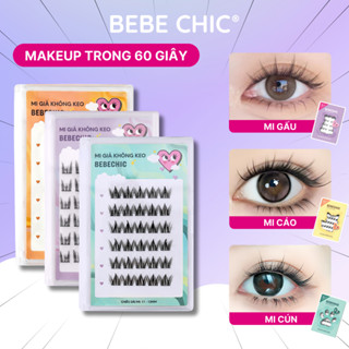 Lông Mi Giả Tự Dính Không Cần Keo BEBECHIC Mi Cụm Tự Nhiên Mềm Mại, Dễ Gắn, Có Thể Tái Sử Dụng