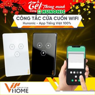 Công Tắc Cửa Cuốn Thông Minh WiFi Datic Hunonic, App Tiếng Việt, Điều Khiển Từ, Lưu Lịch Sử Đóng Mở Từng Tài Khoản