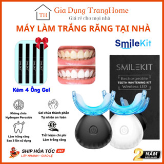 Máy Làm Trắng Răng SMILEKIT S5 Tặng kèm 4 bút gel giúp tẩy trắng răng không ê buốt Chắc khỏe từ sâu bên trong