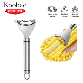 Dụng cụ tách hạt ngô bắp INOX 304 không gỉ cao cấp - Phụ kiện nhà bế hỗ trợ bào ngô chuyên dụng KooBee (NB63)