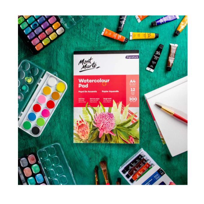 Sổ Vẽ Giấy Vẽ Màu Nước Mont Marte A4 300gsm