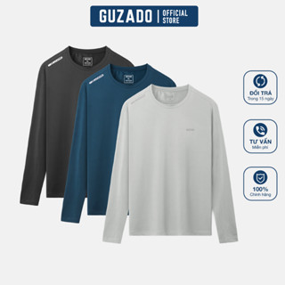 COMBO3 Áo Giữ Nhiệt Nam GUZADO Cao Cấp Chất Vải Heattech Co Giãn 4 Chiều Thoải Mái Vận Động CB3GDT01