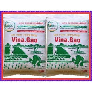 COMBO 2 TÚI VINA.GẠO THƠM THƯỢNG HẠNG DẺO THƠM NGON CƠM