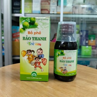  Siro Bổ Phế Bảo Thanh Trẻ Em - Hỗ Trợ Cảm Lạnh Ho Gió Ho khan Ho Có Đờm - Chai 100ml 
