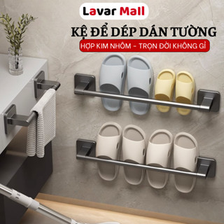 Kệ Để Giày Dép Thanh Carbon Siêu Bền Không Gỉ Cài Dép Dán Tường Giá Móc Đồ Phơi Khăn Tắm, Kệ Treo Đồ Đa Năng LAVAR CB07