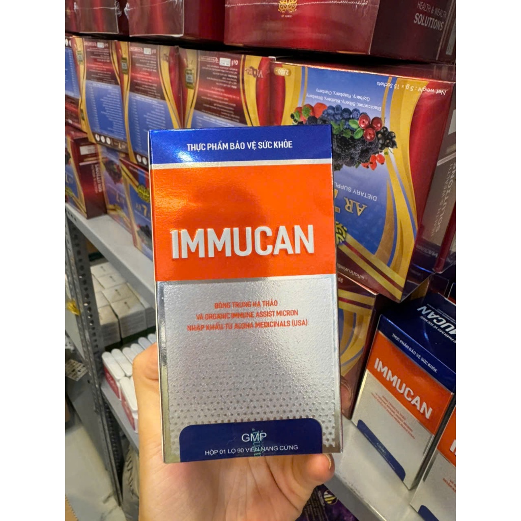 combo 5 hộp immucan Đông trùng hạ thảo