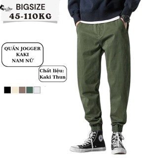 Bigsize 45-105KG Quần Jogger Nam Nữ Kaki Cạp Chun Bo Gấu Co Giãn Sói Store - Menswear, Pants - MÃ 21