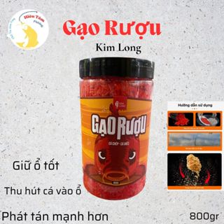  Gạo Rượu Kim Long  lọ  750g  Mồi câu chép diếc chuyên dùng xả ổ giữ ổ cuốn cá hơn 