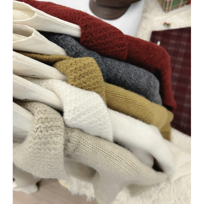 Áo Khoác Len Cadigan Dệt Kim Cổ Bẻ Cài Cúc Trước phong cách Hàn Quốc M.6548 | BigBuy360 - bigbuy360.vn