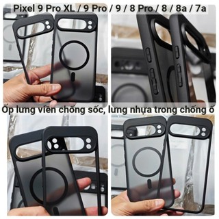 Ốp lưng full viền Google Pixel 9a 10 Pro XL 9 8 8a 7a 7 6a 5a 4a 3a chống sốc lưng từ tính