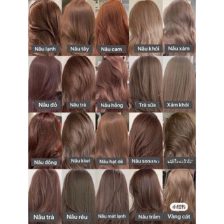  Nhuộm Tóc Màu Tone Nâu   Sáng da  bật tone da nhanh - không cần tẩy   