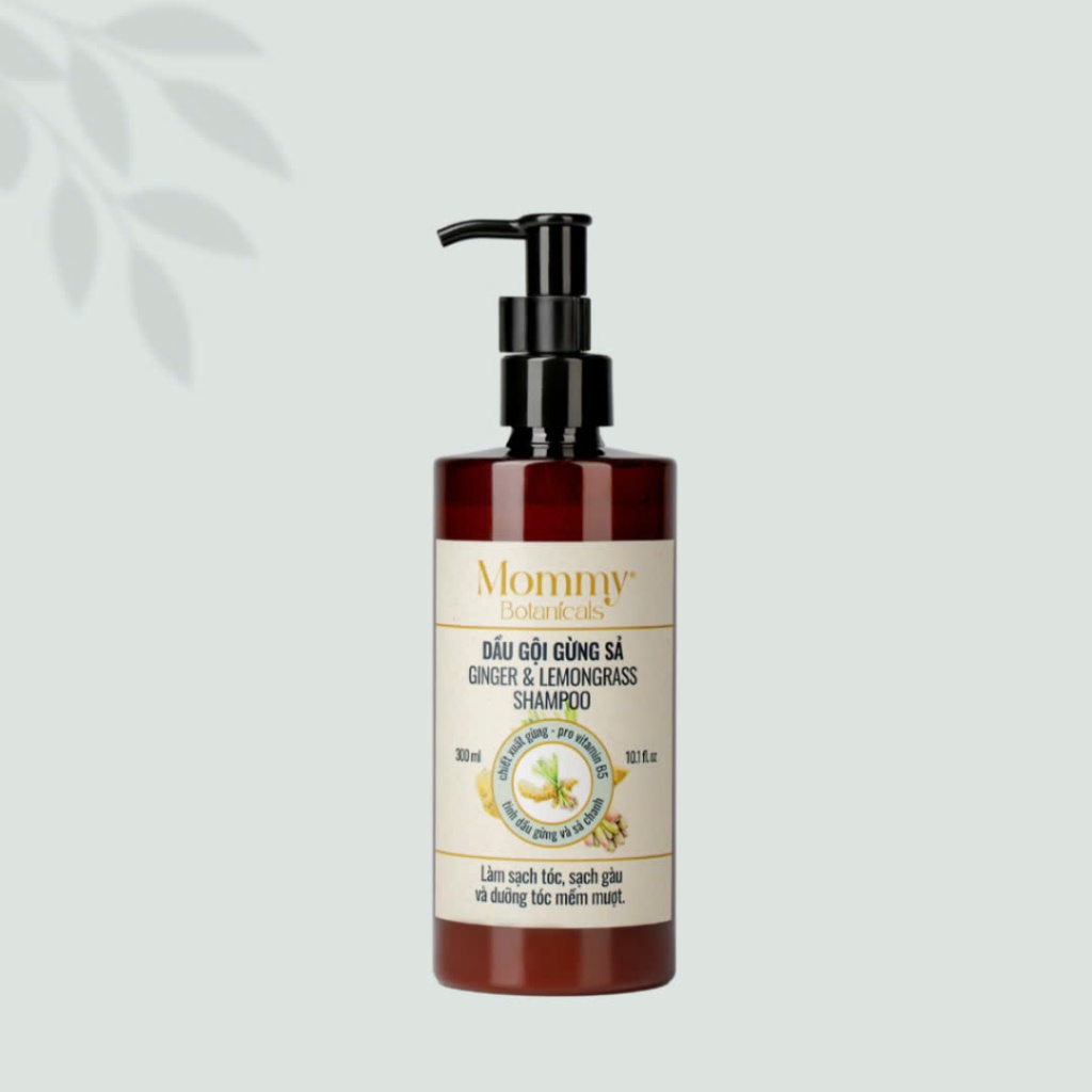 Dầu Gội Gừng Sả - Mommy Botanicals - Ginger & Lemongrass Shampoo