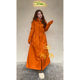 Áo Mưa Măng Tô Mỹ Nhi 2 Lớp Cao Cấp Chống Thấm, Chống Gió Lạnh